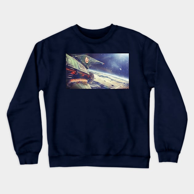 Planet Express in Space Crewneck Sweatshirt by seccovan